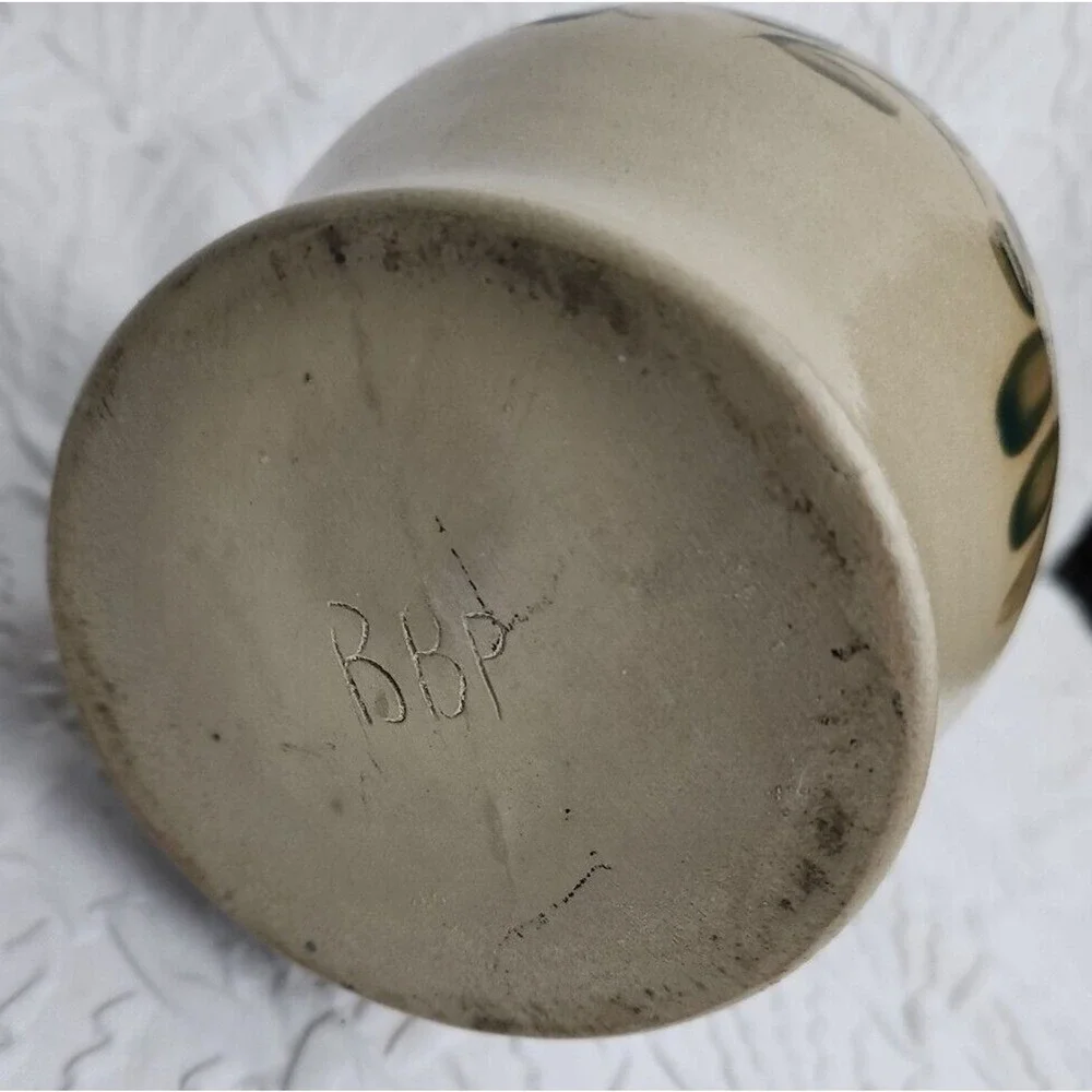 BBP Beaumont Brothers Pottery Pitcher Salt‎ Glaze Stoneware Rustic Primitive